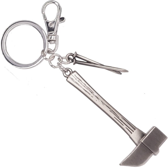 Jujutsu Kaisen Nobara's Hammer and Nails Pewter Key Chain