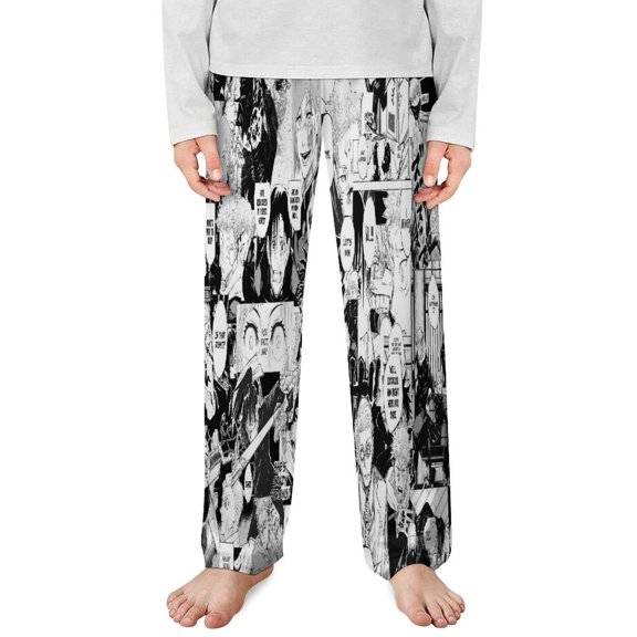 Jujutsu Kaisen Pajama Pants Long Sleep Pants Lounge Bottoms with Pockets for Boys Girls