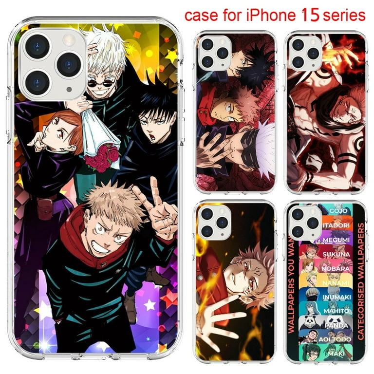 Jujutsu Kaisen Phone case for iPhone 15 PLUS Basics Shockproof and  Protective Case Anime Transparent Hard PC + TPU Compatible with iPhone 15  PLUS 