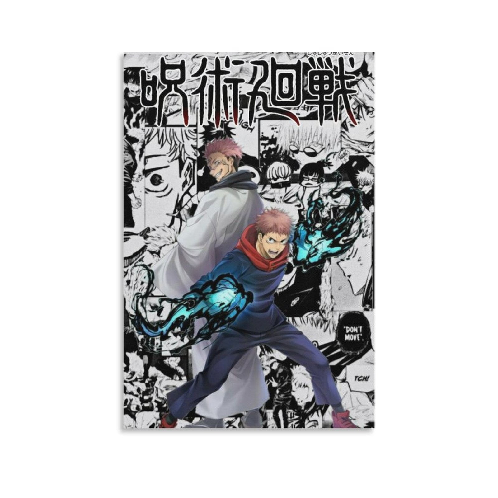 Jujutsu Kaisen Poster, Anime Wall Canvas Hanging Art for Dorm Bedroom ...