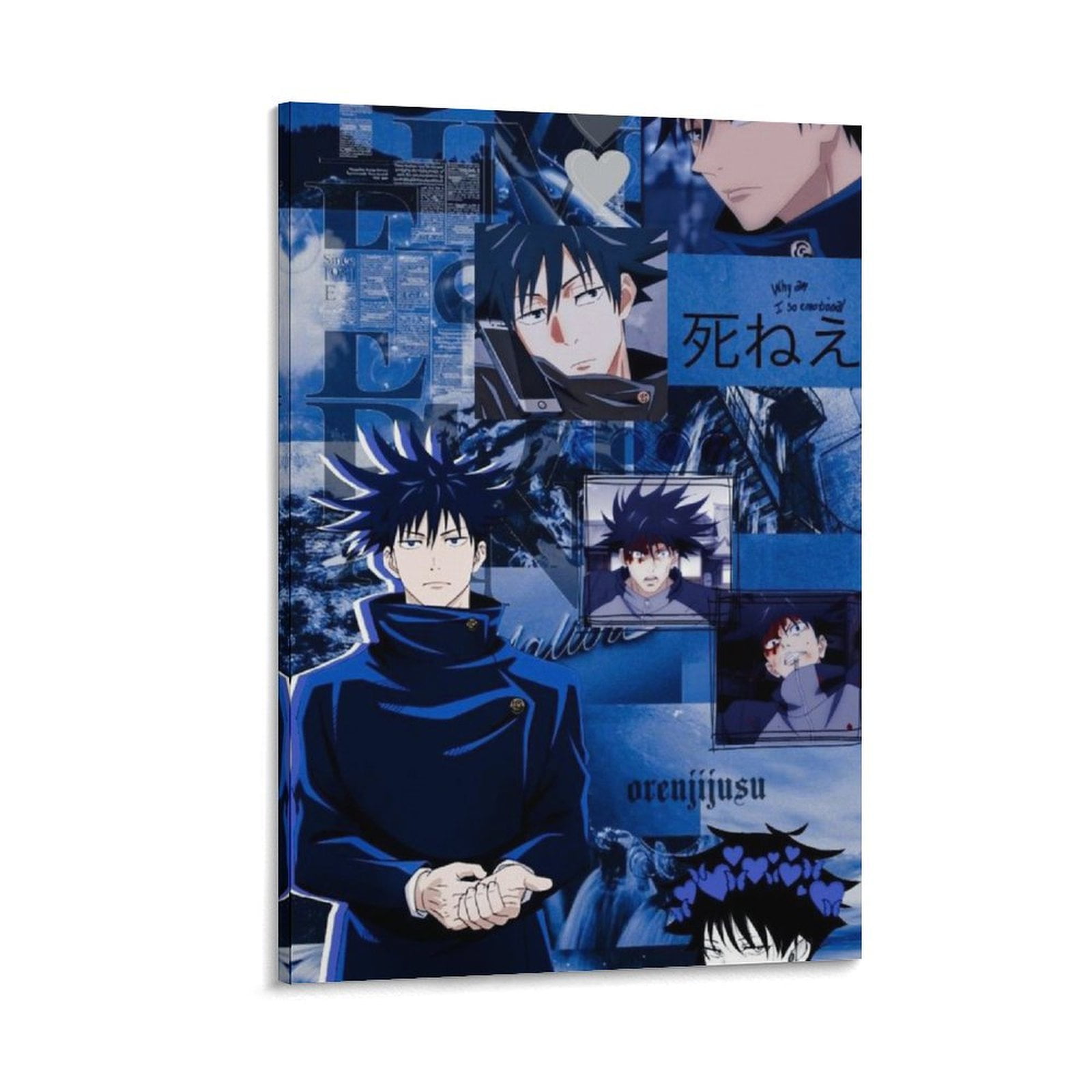 Jujutsu Kaisen Poster, Anime Wall Canvas Hanging Art for Dorm Bedroom ...