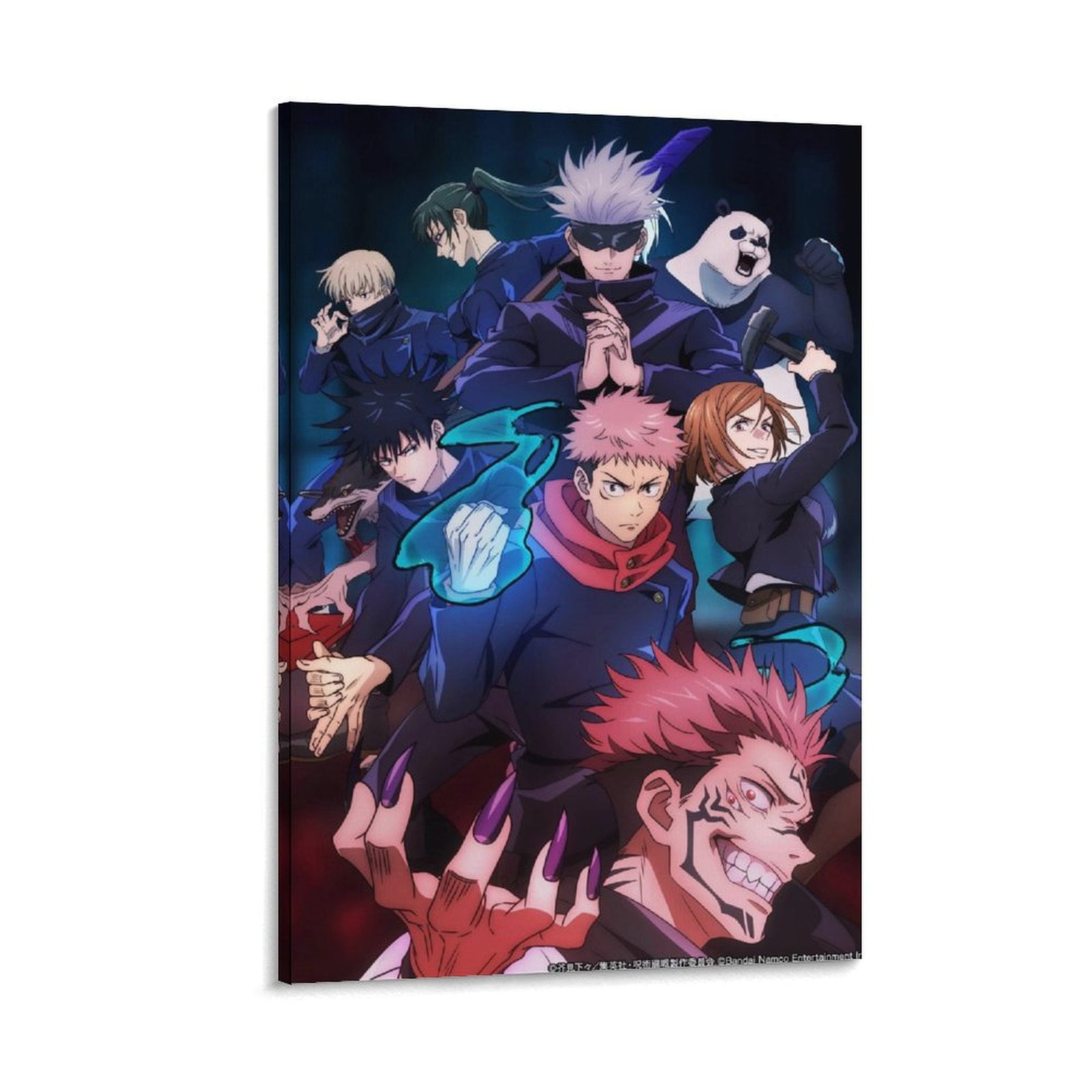 Jujutsu Kaisen Poster, Anime Wall Canvas Hanging Art for Dorm Bedroom ...