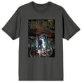 thumbnail image 1 of Jujutsu Kaisen Poster Art Crew Neck Short Sleeve Charcoal Women's T-shirt-3XL, 1 of 3