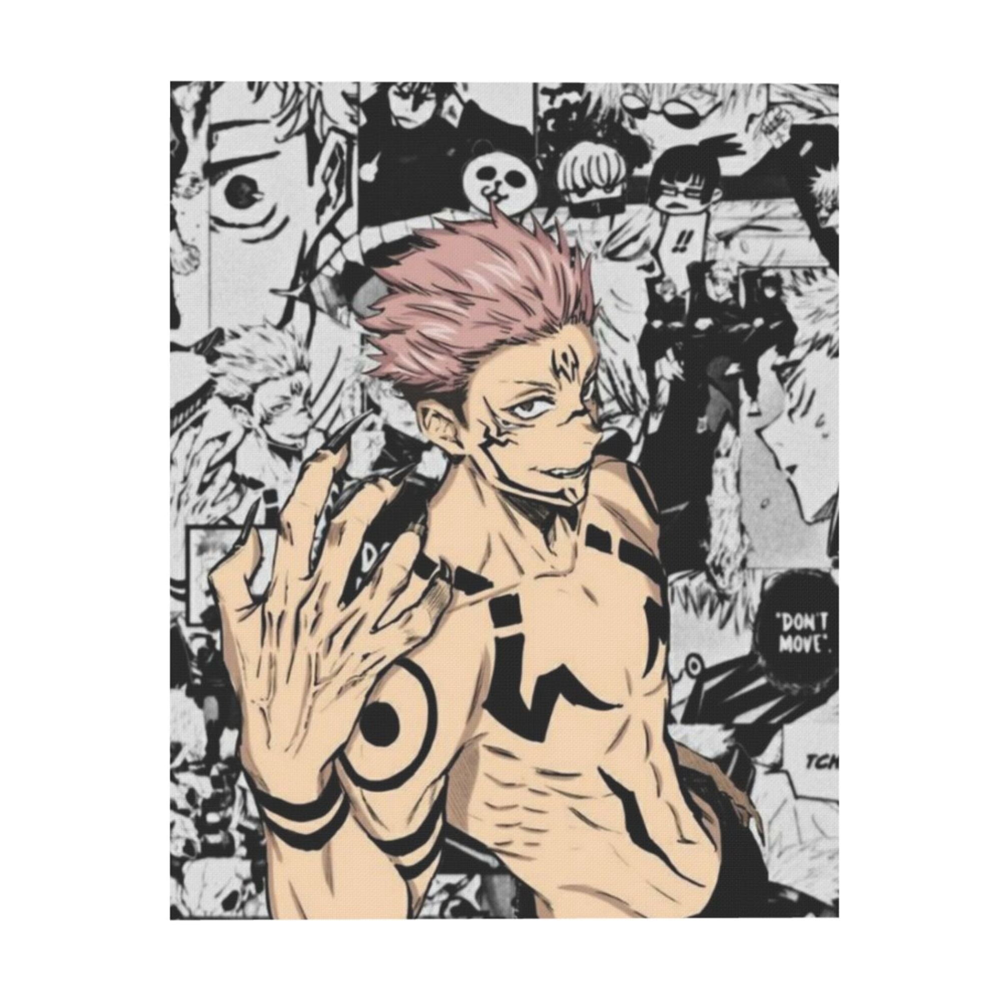Jujutsu Kaisen Poster, Japanese Anime Canvas Decorative Poster, Wall ...