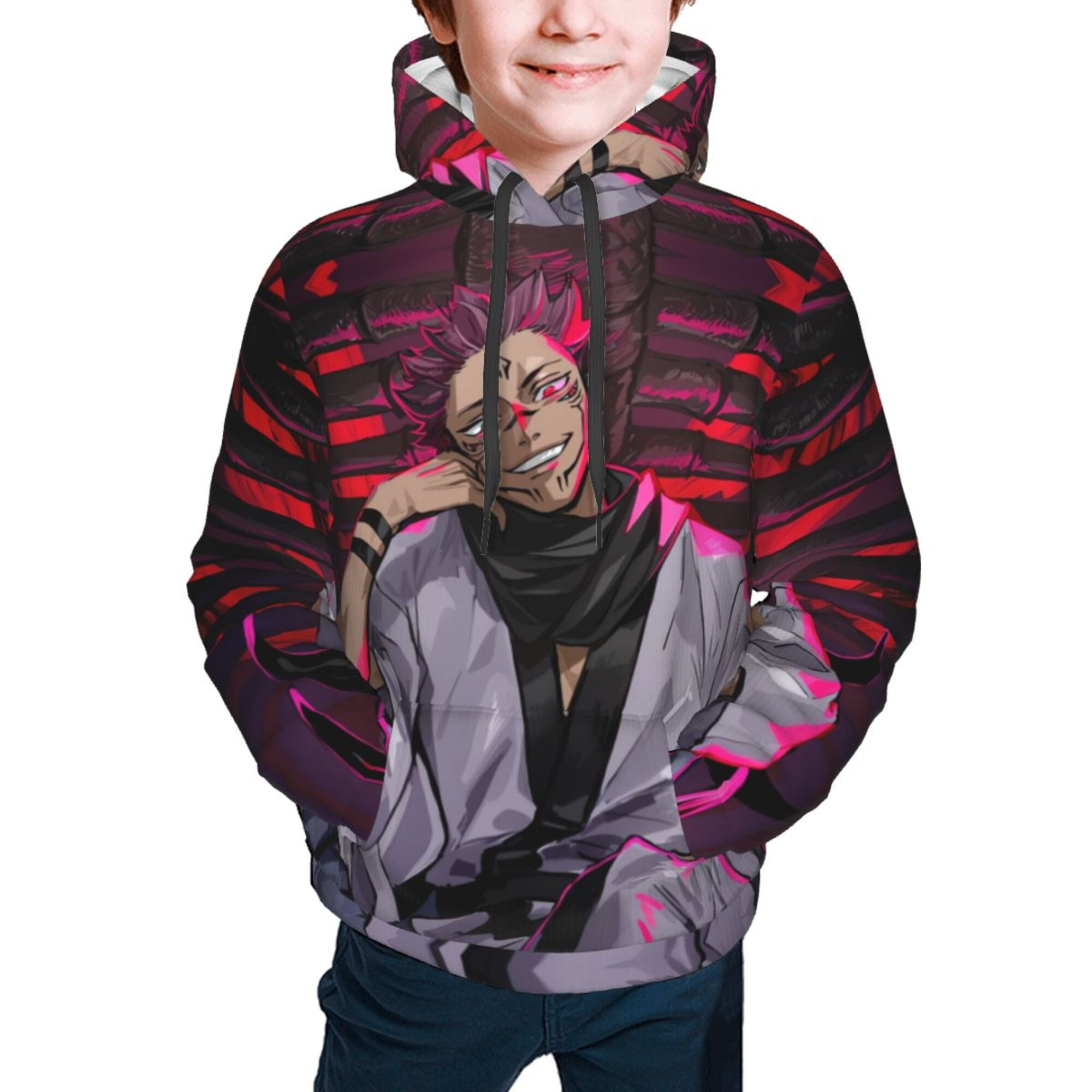 Yuji Itadori / Ryomen Sukuna Anime Hoodie - 3D Printed Cosplay Sweatshirt For Men & Women