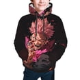 thumbnail image 1 of Jujutsu Kaisen Ryomen Sukuna Kids' Hoodie 3d Print Sweatshirt Soft Pullover Hooded With Big Pockets For Boys Or Girls Small, 1 of 7