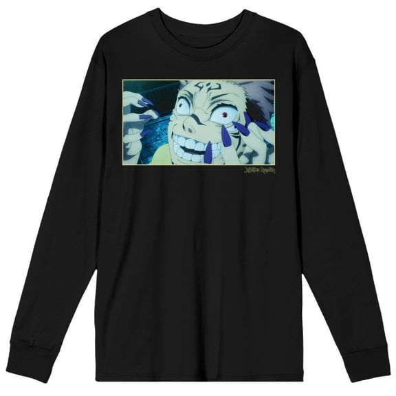 Jujutsu Kaisen Sakuna Men's Black Long Sleeve Shirt-3XL