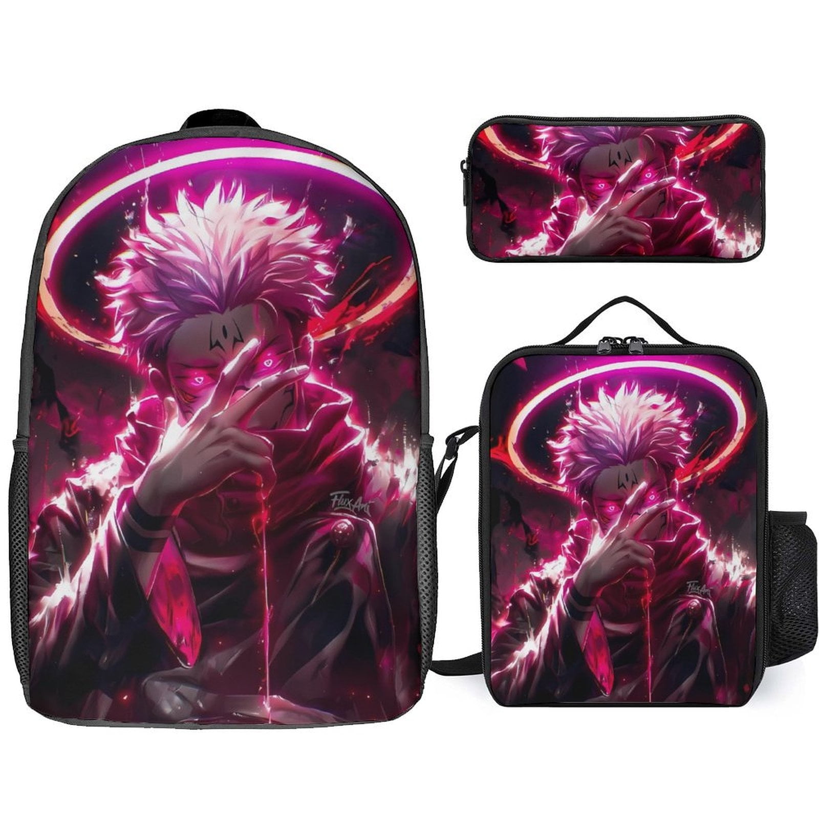 Lroiutian Corduroy 3-Piece Backpack Set For Girls Boys School - View #8