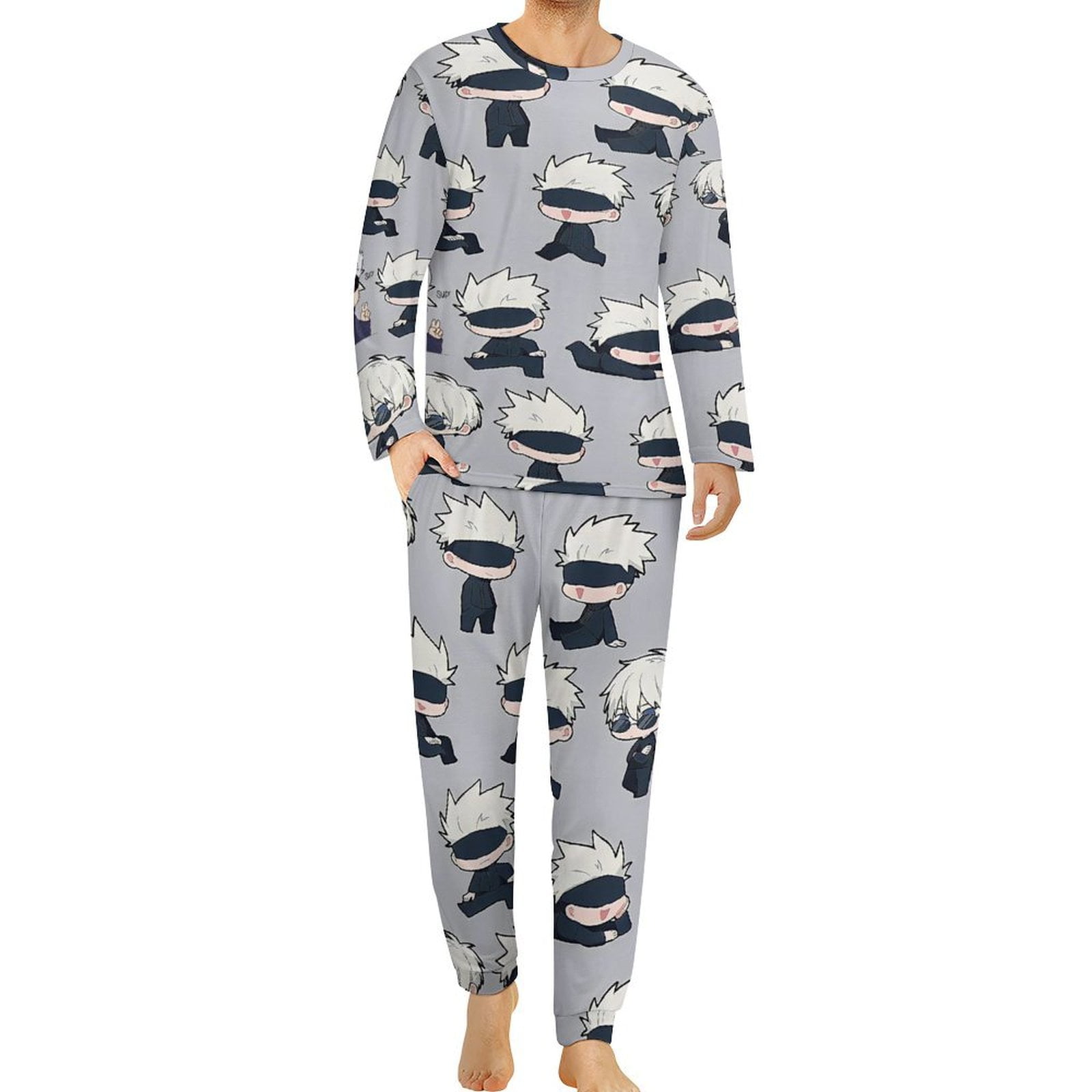 Jujutsu Kaisen Satoru Gojo Adult Pajama Suit Long Sleeve