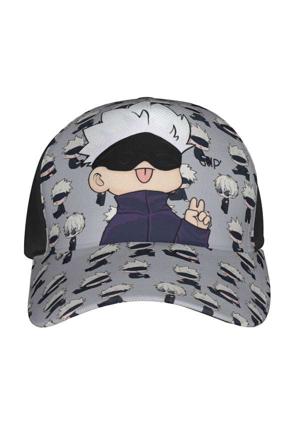 Jujutsu Kaisen Satoru Gojo Baseball Cap Adjustable Snapback Hat Hip Hop Dad Caps Men Women