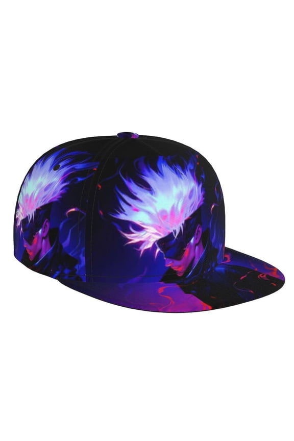 Jujutsu Kaisen Satoru Gojo Baseball Cap for Men Women Teen Classic Snapback Hip Hop Flat Bill Brim Adjustable Visor Beach Trucker Hat