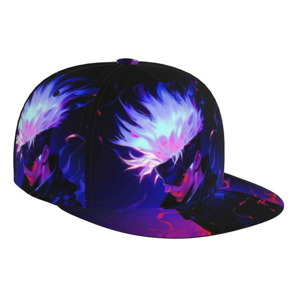 Jujutsu Kaisen Satoru Gojo Baseball Cap for Men Women Teen Classic Snapback Hip Hop Flat Bill Brim Adjustable Visor Beach Trucker Hat