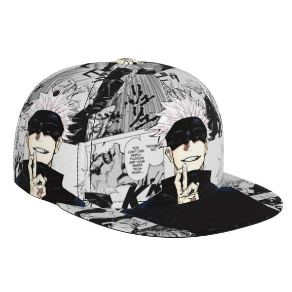 Jujutsu Kaisen Satoru Gojo Baseball Cap for Men Women Teen Classic Snapback Hip Hop Flat Bill Brim Adjustable Visor Beach Trucker Hat