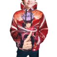 thumbnail image 1 of Jujutsu Kaisen Satoru Gojo Kids' Hoodie 3d Print Sweatshirt Soft Pullover Hooded With Big Pockets For Boys Or Girls Large, 1 of 7