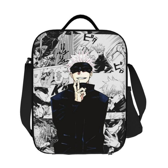 Jujutsu Kaisen Satoru Gojo Lunch Bag Lunch Box Lightweight Durable Lunch Tote Bag Portable Reusable Lunch Box Tote For Work Sport Picnic Camping