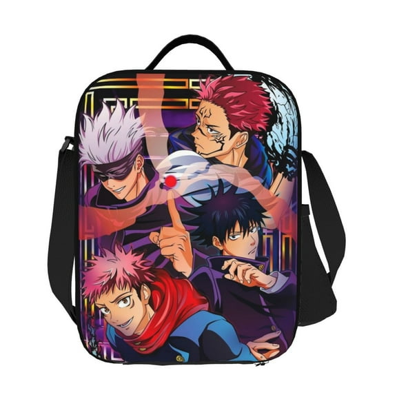 Jujutsu Kaisen Satoru Gojo Lunch Box Portable Lunch Bag Woman Man Teen Work Office With Lunch Storage Bag Reusable