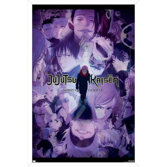 Jujutsu Kaisen: Season 2 - Shibuya Incident Key Art Wall Poster, 22.375" x 34" Framed