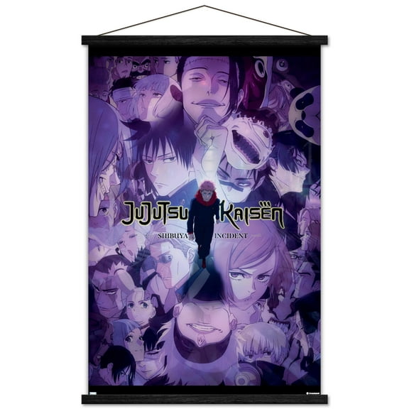 Jujutsu Kaisen: Season 2 - Shibuya Incident Key Art Wall Poster with Magnetic Frame, 22.375" x 34"