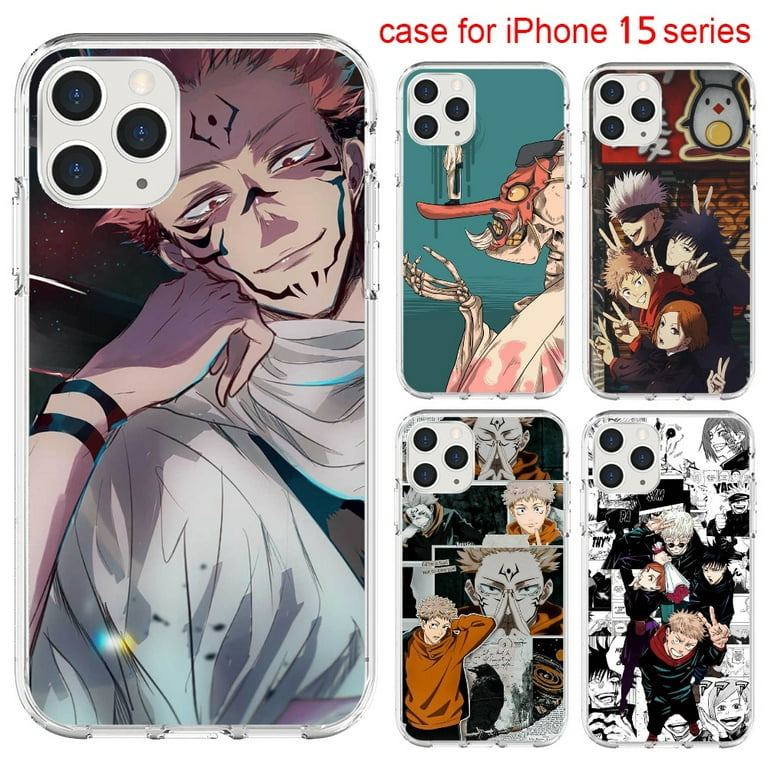 Jujutsu Kaisen Shockproof Clear Case for iPhone 14 PRO Shockproof Clear  Case Anime Painted for Women Girls, Compatible with iPhone 14 PRO 