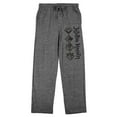 thumbnail image 1 of Jujutsu Kaisen Symbols Men's Heather Gray Graphic Sleep Pants-Medium, 1 of 7