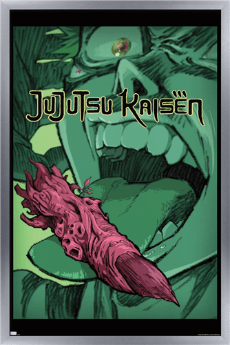 Jujutsu Kaisen - Teaser English Wall Poster, 22.375" x 34", Framed