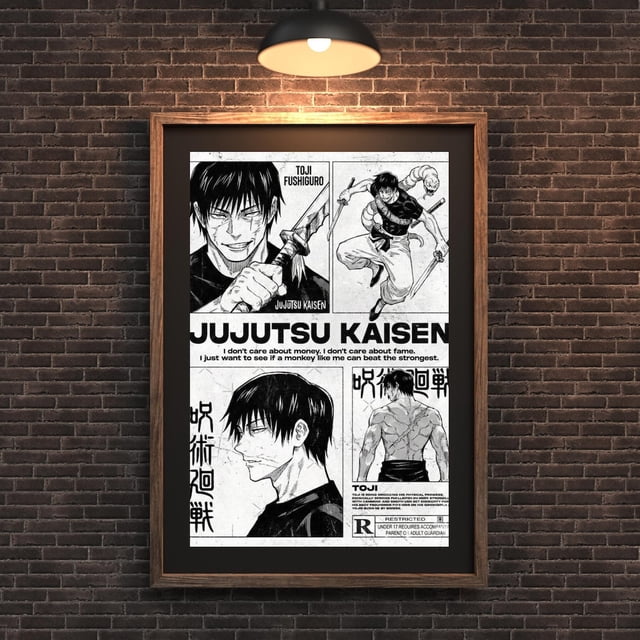 Tech Store Posters Jujutsu Kaisen Toji Fushiguro Anime Poster GooGate - 8X12, UNFRAMED ...