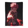 Jujutsu Kaisen Toji Sherpa Blanket, Fushiguro Character Throw, Cozy ...