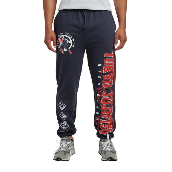 Jujutsu Kaisen Tokyo Jujutsu High School Men's Blue Jogger Pants-XL
