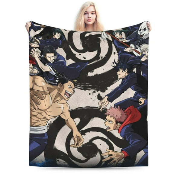 Jujutsu Kaisen Ultra-Soft Micro Fleece Blanket Plush Fuzzy Cozy Bed Blankets Lightweight Reversible Air Conditioner Quilt 40"X30"