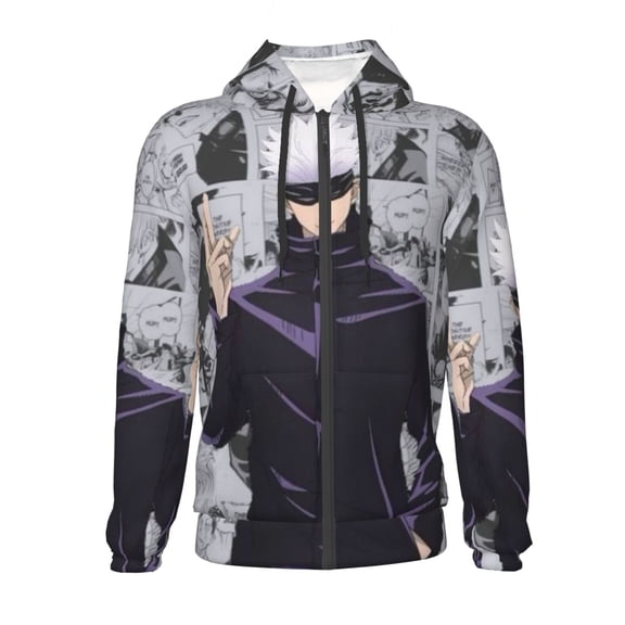 Jujutsu Kaisen Youth Hoodies Teenage Zipper Sweatshirt Winter Jackets 3d Printing Coats Activewear For Kids Medium