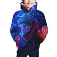 thumbnail image 1 of Jujutsu Kaisen Yuji Itadori Kids' Hoodie 3d Print Sweatshirt Soft Pullover Hooded With Big Pockets For Boys Or Girls Small, 1 of 7