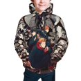 thumbnail image 1 of Jujutsu Kaisen Yuji Itadori Kids' Hoodie 3d Print Sweatshirt Soft Pullover Hooded With Big Pockets For Boys Or Girls Small, 1 of 7