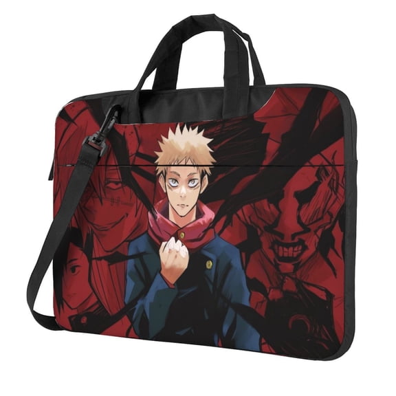 Jujutsu Kaisen Yuji Itadori Laptop Bag Laptop Case Computer Notebook Briefcase Messenger Bag With Adjustable Shoulder Strap 13 Inch