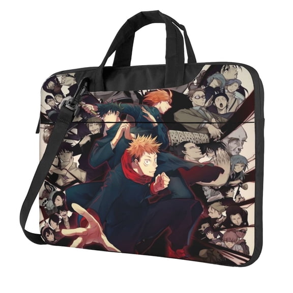 Jujutsu Kaisen Yuji Itadori Laptop Bag Laptop Case Computer Notebook Briefcase Messenger Bag With Adjustable Shoulder Strap 14 Inch
