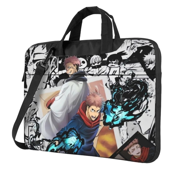 Jujutsu Kaisen Yuji Itadori Laptop Bag Laptop Case Computer Notebook Briefcase Messenger Bag With Adjustable Shoulder Strap 14 Inch