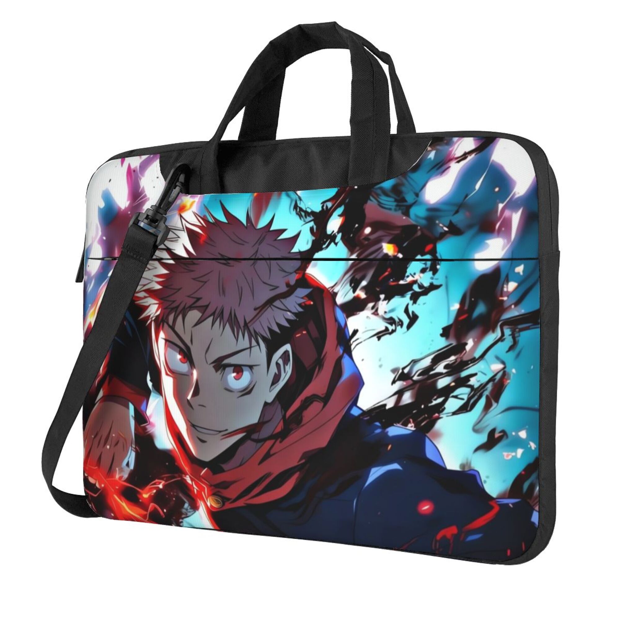 Yuji Using Computer Jujutsu Kaisen Yuji Itadori Laptop Bag Laptop Case Computer Notebook ...
