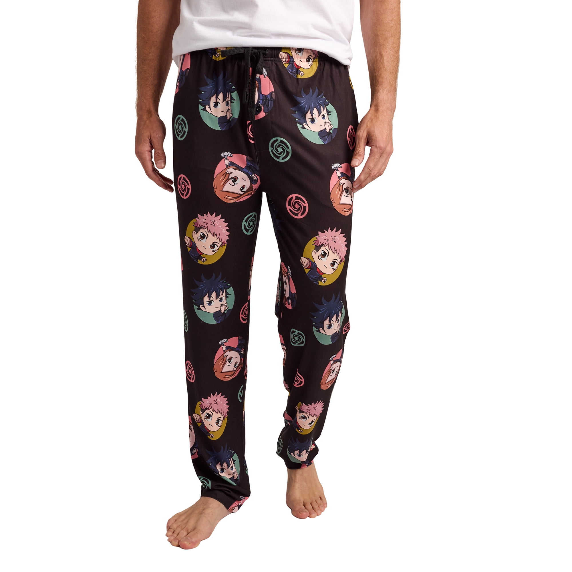 Jujutsu Kaisen Yuji Nobara & Megumi All-Over Print Men's Black