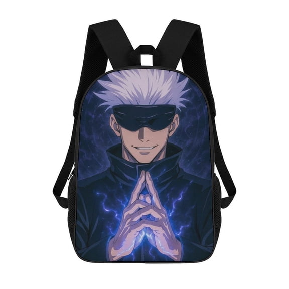 Jujutsu Kaisen backpack, lightweight and durable laptop bag, 17-inch, stylish 3D-print backpack.
