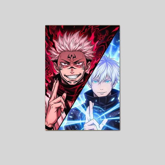 Jujutsu Kaisen jjk wallpaper anime Gojo Satoru vs Sukuna Poster Size 24''x36'' Googate
