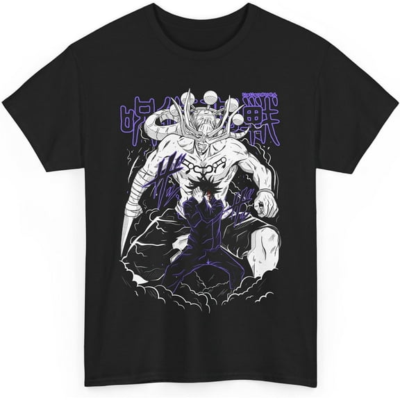 Jujutsu Megumi T-Shirt Anime Unisex Kaisen Fushiguro Anime Japanese Cotton JJK M-79