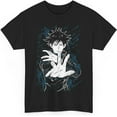 thumbnail image 1 of Jujutsu Megumi T-Shirt Anime Unisex Kaisen Fushiguro Anime Japanese Cotton JJK Tee, 1 of 4