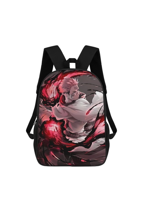 Jujutsu Ryomen Sukuna Laptop Backpack Comfort Backpack Casual Sports 3d Print Lightweight Rucksack Daypack - 17 Inch