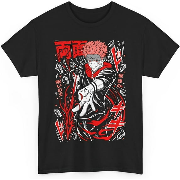 Jujutsu Sukuna Anime T-Shirt Unisex Kaisen Ryomen Anime Japanese Cotton JJK M-99