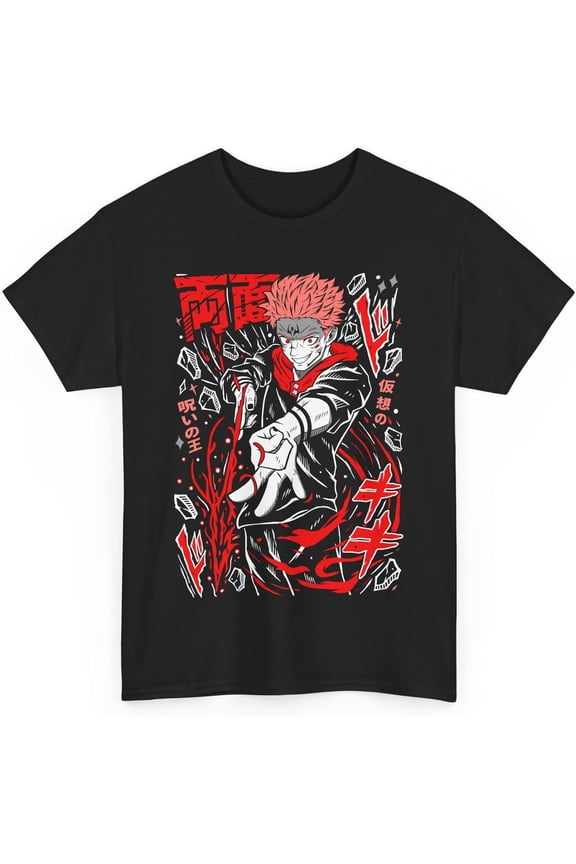 Jujutsu Sukuna Anime T-Shirt Unisex Kaisen Ryomen Anime Japanese Cotton JJK M-99