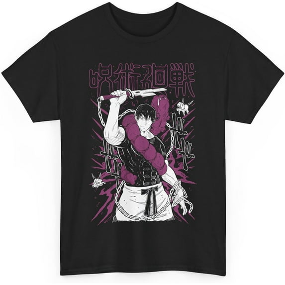 Jujutsu Toji Anime T-Shirt Unisex Kaisen Fushiguro Anime Japanese Cotton JJK M-65