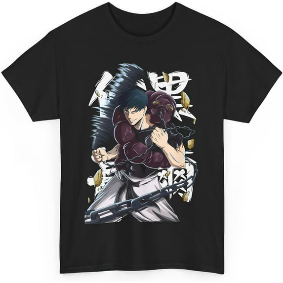 Jujutsu Toji Anime T-Shirt Unisex Kaisen Fushiguro Anime Japanese Cotton JJK Merch Casual Short Sleeved Shirt Tee