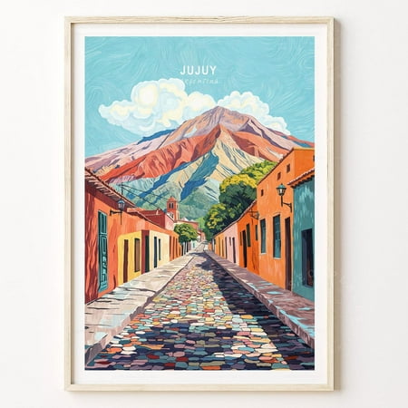 Jujuy Argentina Travel Poster, Argentina Travel Print, Jujuy Travel Wall Art, Minimalist Travel Poster, Home Decor Wall Art, Modern Wall Decor, 8x12 UNFRAMED price history and forecast - EVY BLUE