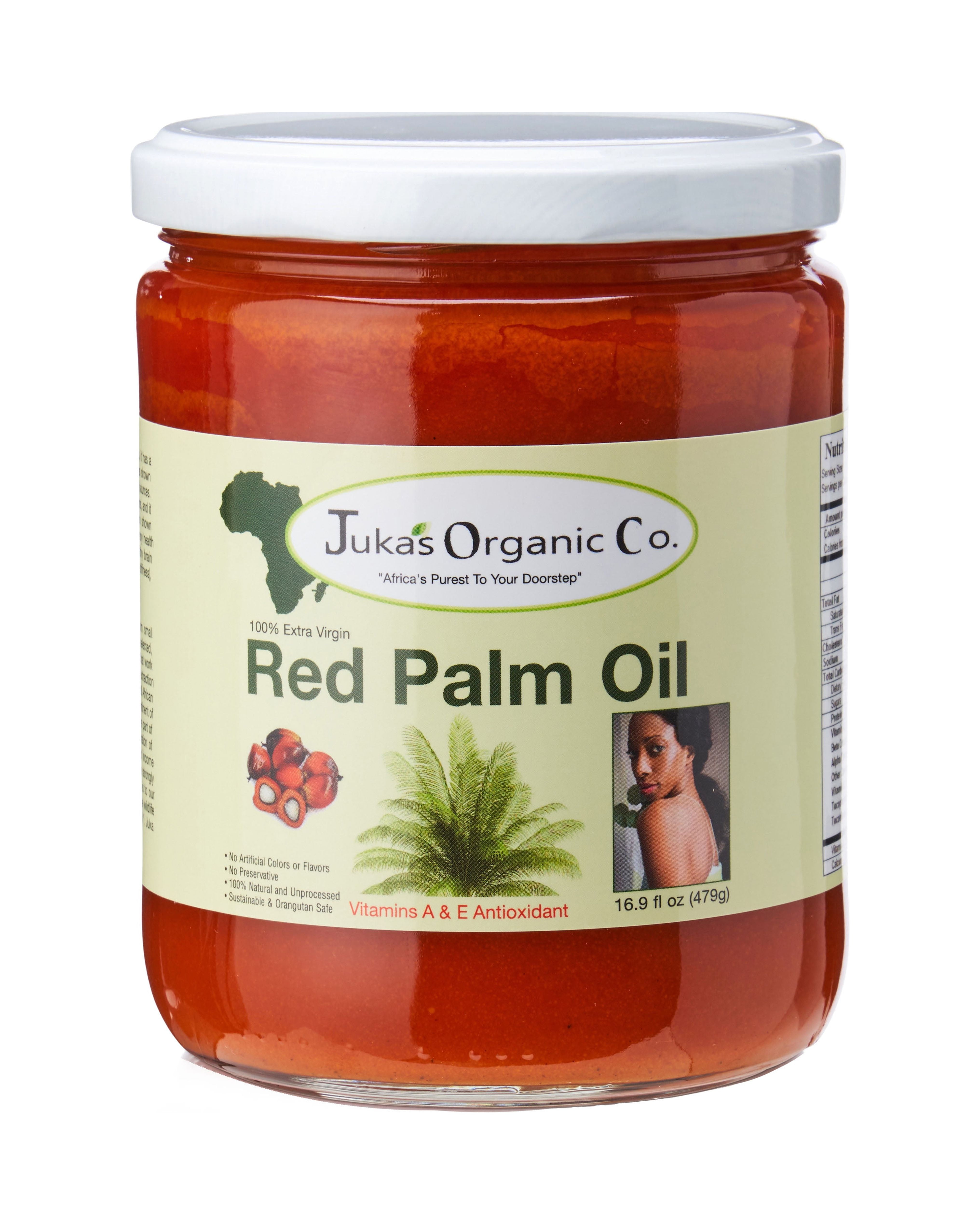 Juka's Organic Co. Red Palm Oil 1/2 Liter - 16oz