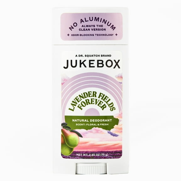 Jukebox Lavender Fields Forever Natural Deodorant Aluminum Free Deodorant for Women, 2.65 oz