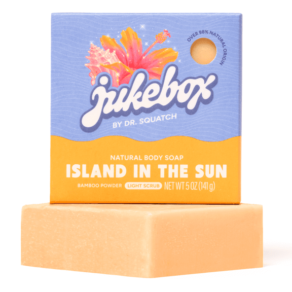 Jukebox Natural Bar Soap for Women, Island in the Sun, 5 oz